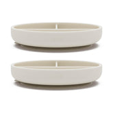 Lalo suction plates 2-pack layout show stable setup for mess-free meals.