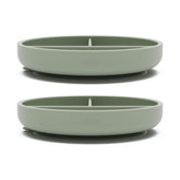 Lalo suction plates 2-pack top view with divided sections and suction base for mess-free meals.