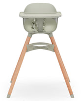 Lalo The Chair Sage with dishwasher-safe tray for quick cleanup after meals.