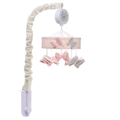 Lambs & Ivy Baby Blooms spinning mobile with music for infant entertainment