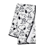 Lambs & Ivy classic Snoopy blanket front minky for cozy baby snuggles