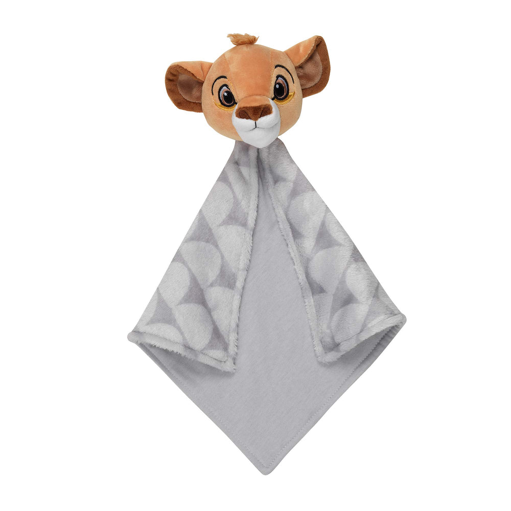 Lambs & Ivy Lion King Lovey Simba head design comforts baby during naps.
