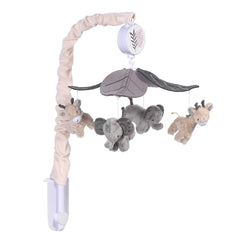 Lambs & Ivy embroidered leaves canopy detail enhances nursery decor and focus