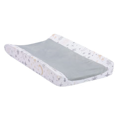 Lambs & Ivy Goodnight Moon cover center-minky panel provides cozy warmth during diaper changes