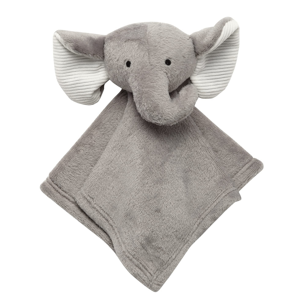 Lambs & Ivy gray elephant lovey security blanket with soft fleece for infants