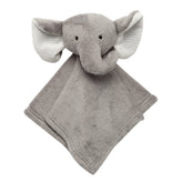Lambs & Ivy gray elephant lovey security blanket with soft fleece for infants