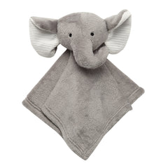 Lambs & Ivy gray elephant lovey security blanket with soft fleece for infants