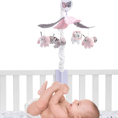 Lambs & Ivy Happy Jungle Mobile elephants spin gently to entertain and calm baby.