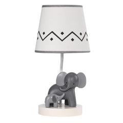Lambs & Ivy Me & Mama lamp base glows softly for nursery ambiance