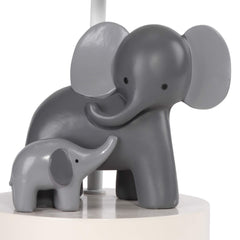 Lambs & Ivy Me & Mama elephant lamp shade zigzag pattern for calming light