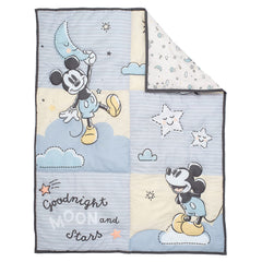 Lambs & Ivy Moonlight crib skirt adds clean, finished look to the nursery.