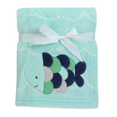Oceania blanket folded presentation by Lambs & Ivy for display