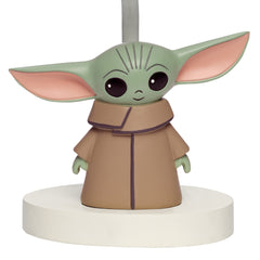 Lambs & Ivy Star Wars lamp shade with gray vertical lines for subtle nursery ambience