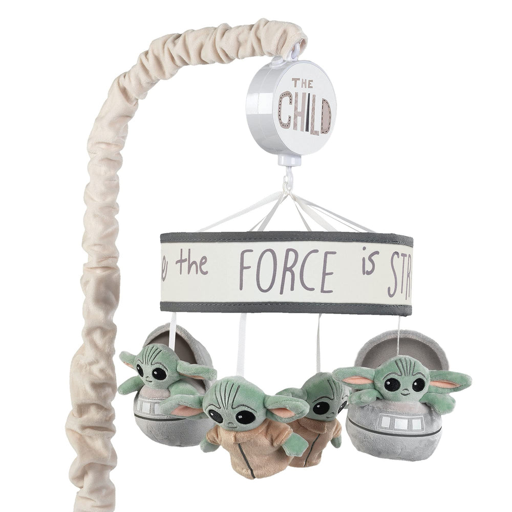 Lambs & Ivy Star Wars The Child in his pod spins softly to entertain and soothe baby.