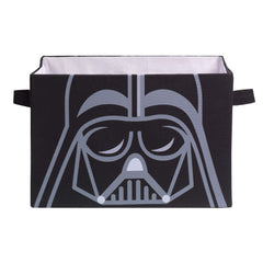 Lambs & Ivy Darth Vader foldable storage bin front view ideal for toy organization.