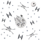 Lambs & Ivy Star Wars Millennium Falcon decal creates an exciting space-themed focal point for playtime.
