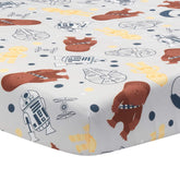 Lambs & Ivy Star Wars Millennium Falcon crib sheet with iconic ship for cozy nursery decor