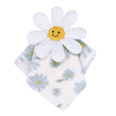Lambs & Ivy Sweet Daisy Lovey closeup—soft velour flower for soothing baby.