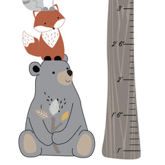 Lambs & Ivy forest animal decals feature bear, fox, raccoon, owl, and hedgehog for imaginative play and learning.