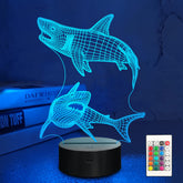 Lampeez Kids 3D Shark Night Light base powers a soft, soothing nighttime glow.