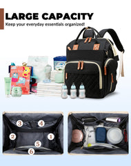 Lamroro diaper bag USB port for charging devices while traveling