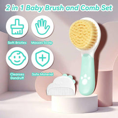 Lanbang baby comb with fine teeth detangles gently without pulling