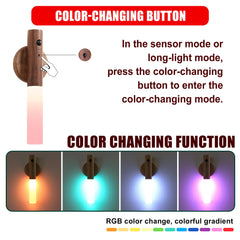 LANDGOO RGB LED night light displaying 16 colors for calming or playful nursery scenes.