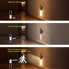 LANDGOO night light magnetic mount secures to metal surfaces.