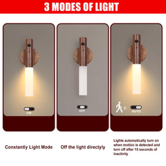 LANDGOO rechargeable night light with USB-C charging for mess-free power on the go.
