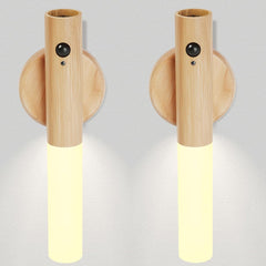 LANDGOO Nursery Night Light ash wood closeup shows natural grain and premium craftsmanship for nursery decor