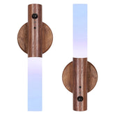 LANDGOO rechargeable wooden night light in crib setup offers safe, gentle illumination for bedtime routines.