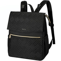 LANDICI diaper bag backpack exterior—ample pockets for on-the-go organization.