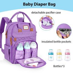 LANDICI diaper bag backpack stroller attachment for hands-free outings