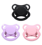 Landofgenie black moon shield pacifier promotes calm relaxation for adults.