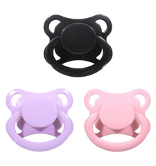 Landofgenie black moon shield pacifier promotes calm relaxation for adults.