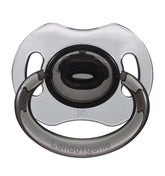 Landofgenie large shield pacifier front view showcases bone design for adult comfort.