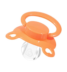 Landofgenie pacifier nipple detail shows BPA-free silicone for safe, flexible use.