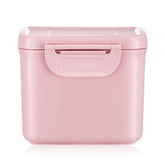 LANEYLI formula dispenser pink front view shows portable feeding storage for travel.