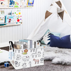 LANGYASHAN foldable canvas bin ideal for compact, clutter-free storage.