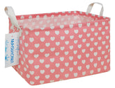 LANGYASHAN rectangular storage bin canvas fabric, ideal for toy and book organization.