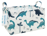 LANGYASHAN rectangular storage bin dinosaur front view aids toy organization
