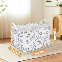 LANGYASHAN rectangular storage bin folded compact for space-saving storage.
