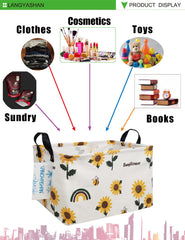 LANGYASHAN storage bin folded compact for easy storage