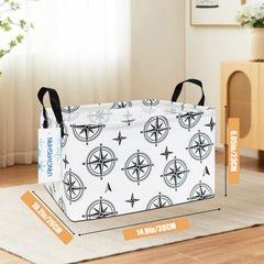 LANGYASHAN rectangular storage bin folded flat for compact storage