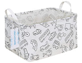 LANGYASHAN rectangular storage bin front view with sturdy structure and easy-grip handles.