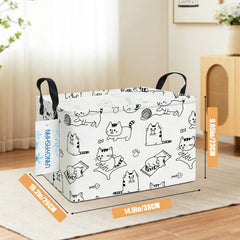 LANGYASHAN standing storage bin demonstrates rigid shape improves organization
