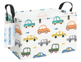 LANGYASHAN rectangular storage bin stands upright for neat toy organization.