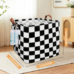 LANGYASHAN square storage baskets folded-flat for easy storage and versatile closet use.