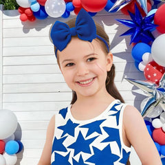 Lanmerry 4th of July hair bows white for clean versatile patriotic styling