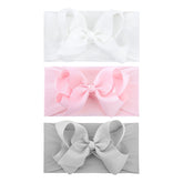 Lanmerry baby bows headbands 3 colors set for versatile outfits and cute looks